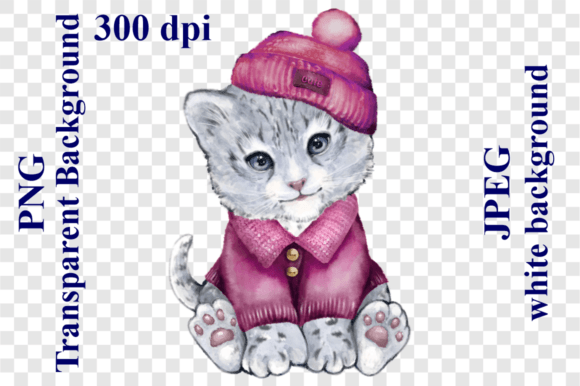 Cute Snow Leopard Watercolor Illustrations for Crafters & Etsy Sellers