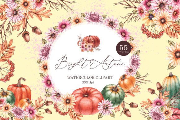 h1Watercolor Clipart Bright Autumn, PNG – A Designer’s Review for Real-World Branding and Visual Projects/h1