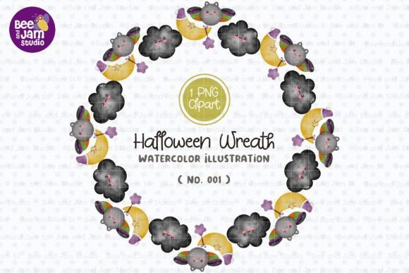 Halloween Wreath Watercolor PNG-001: A Brand Designer’s Review for Seasonal Marketing