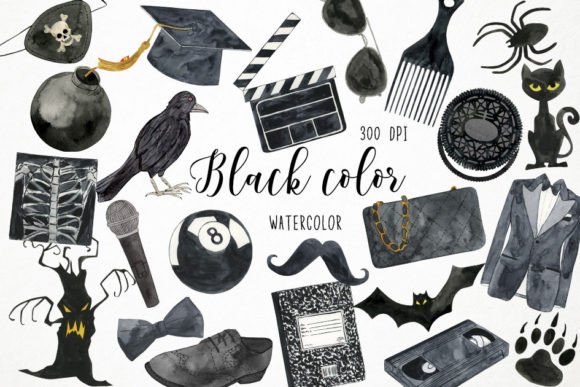 Watercolor Black Clipart: A Designer’s Honest Take for Real Embroidery Use