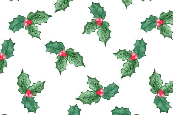 Watercolor Holly Leaves Seamless Pattern: A Designer’s Review for Real Business Branding