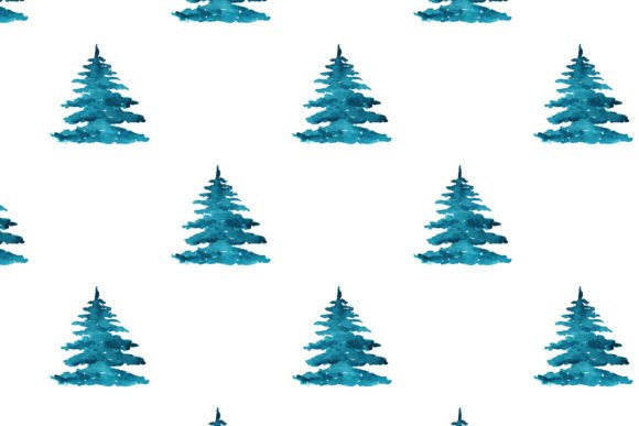 Watercolor Pine Trees Seamless Pattern: A Natural Fit for Organic Branding and Rustic Packaging