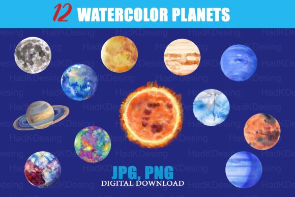 Watercolor Planets Clipart: A Designer’s Honest Review for Real Embroidery Use