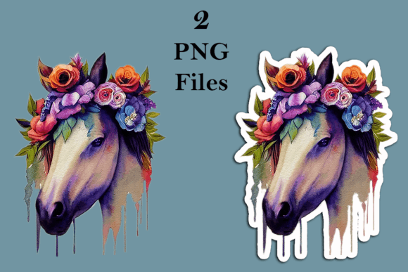 Watercolor White Horse with Flower Crown: A Delicate Freebie for Lifestyle & Creative Blogs